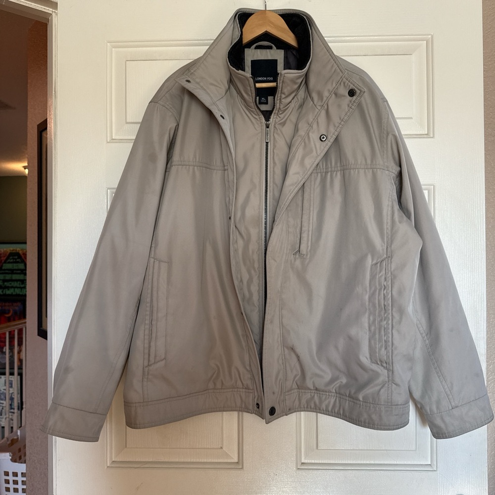 London Fog Men's Light Gray Jacket